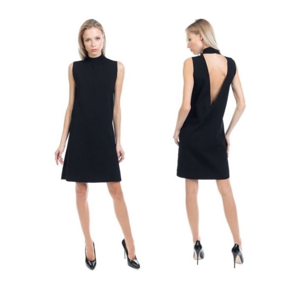 Solace London Franklin Mini Dress Black Size 6 Open Back‎ Cocktail